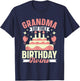 Grandma The Birthday Twins Birthday Twin Grandmother T-Shirt - T-Shirt | Navy
