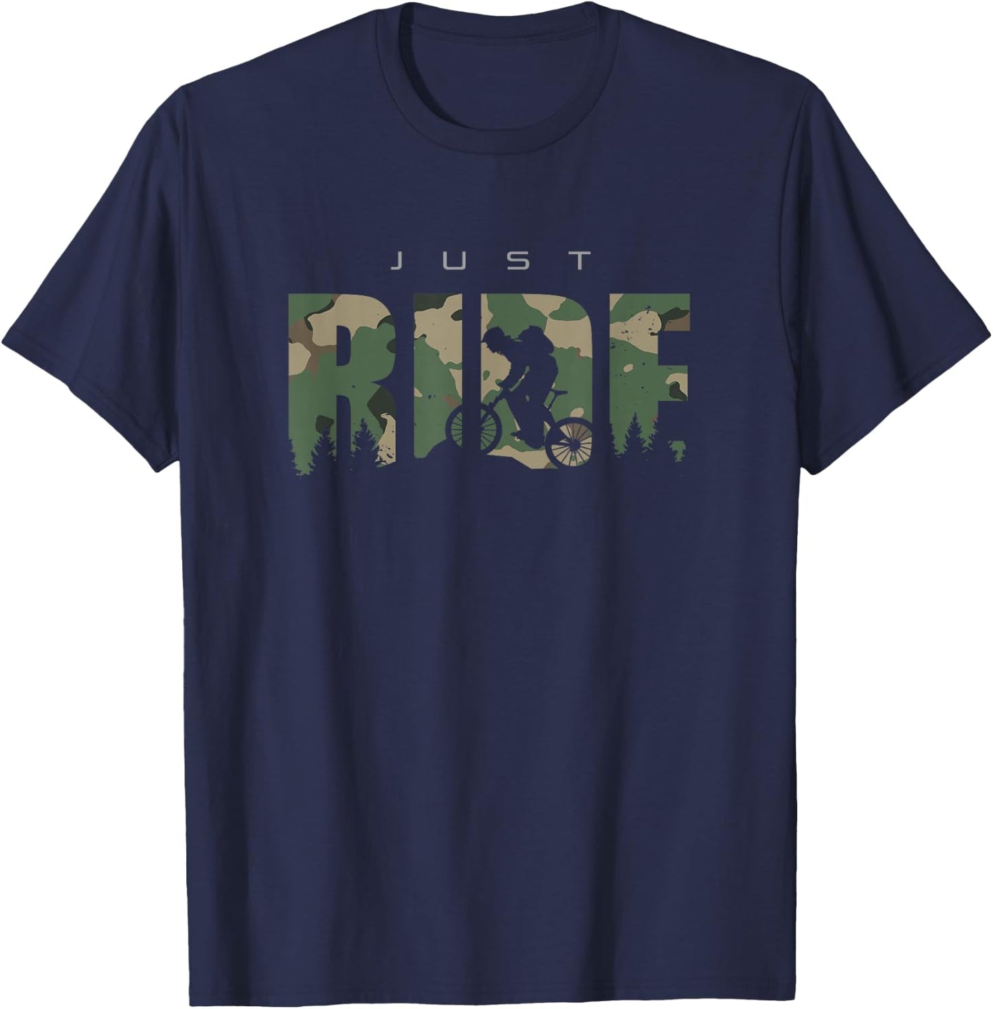 MTB Mountain Bike Apparel - MTB Mountain Bike T-Shirt - T-Shirt | Navy