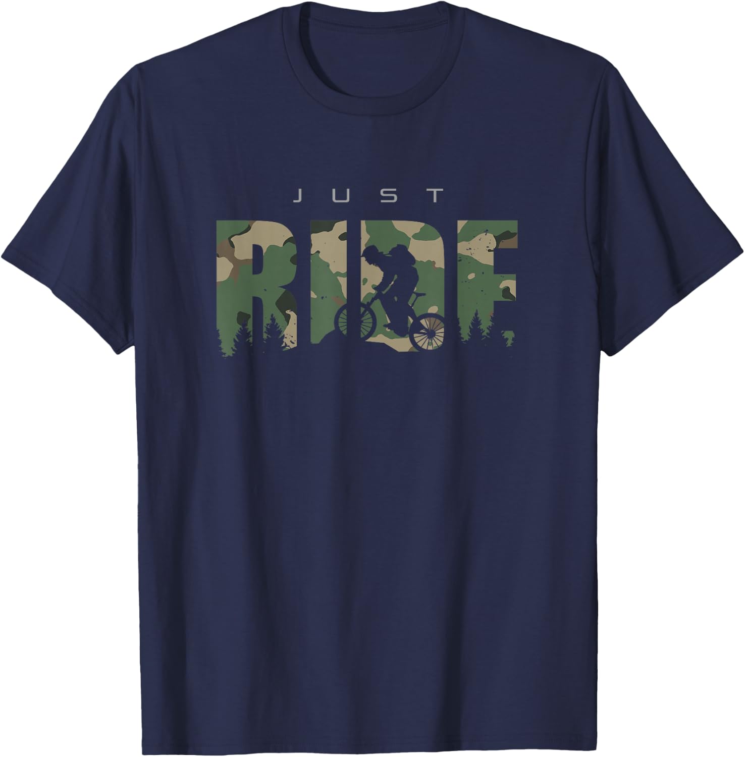 MTB Mountain Bike Apparel - MTB Mountain Bike T-Shirt - T-Shirt | Navy