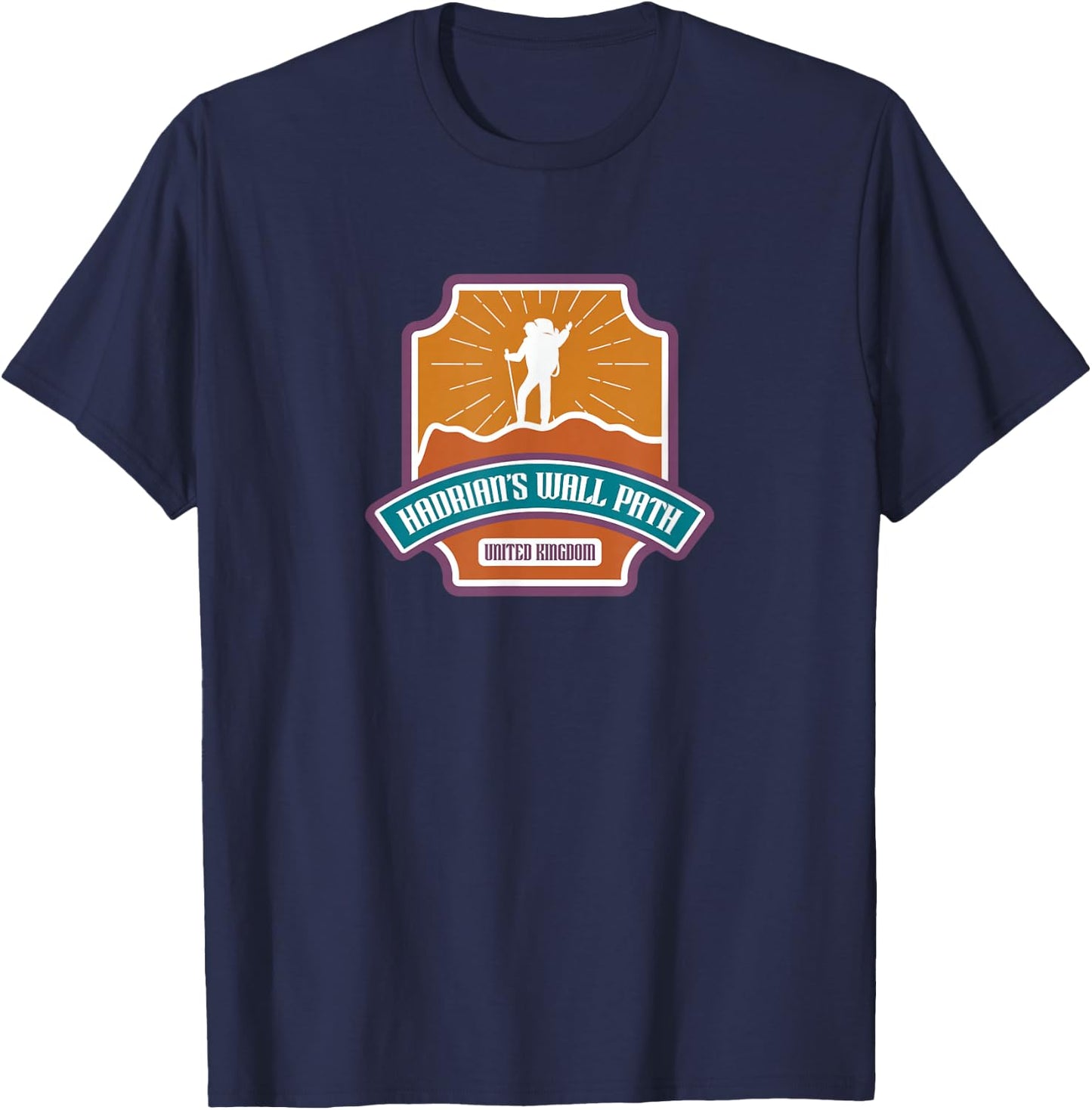Hadrians Wall Path - United Kingdom T-Shirt - T-Shirt | Navy