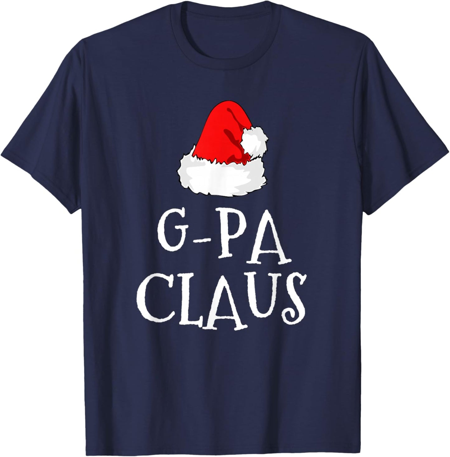G-Pa Claus Christmas Santa's Pajama Family Matching GPa T-Shirt - T-Shirt | Navy