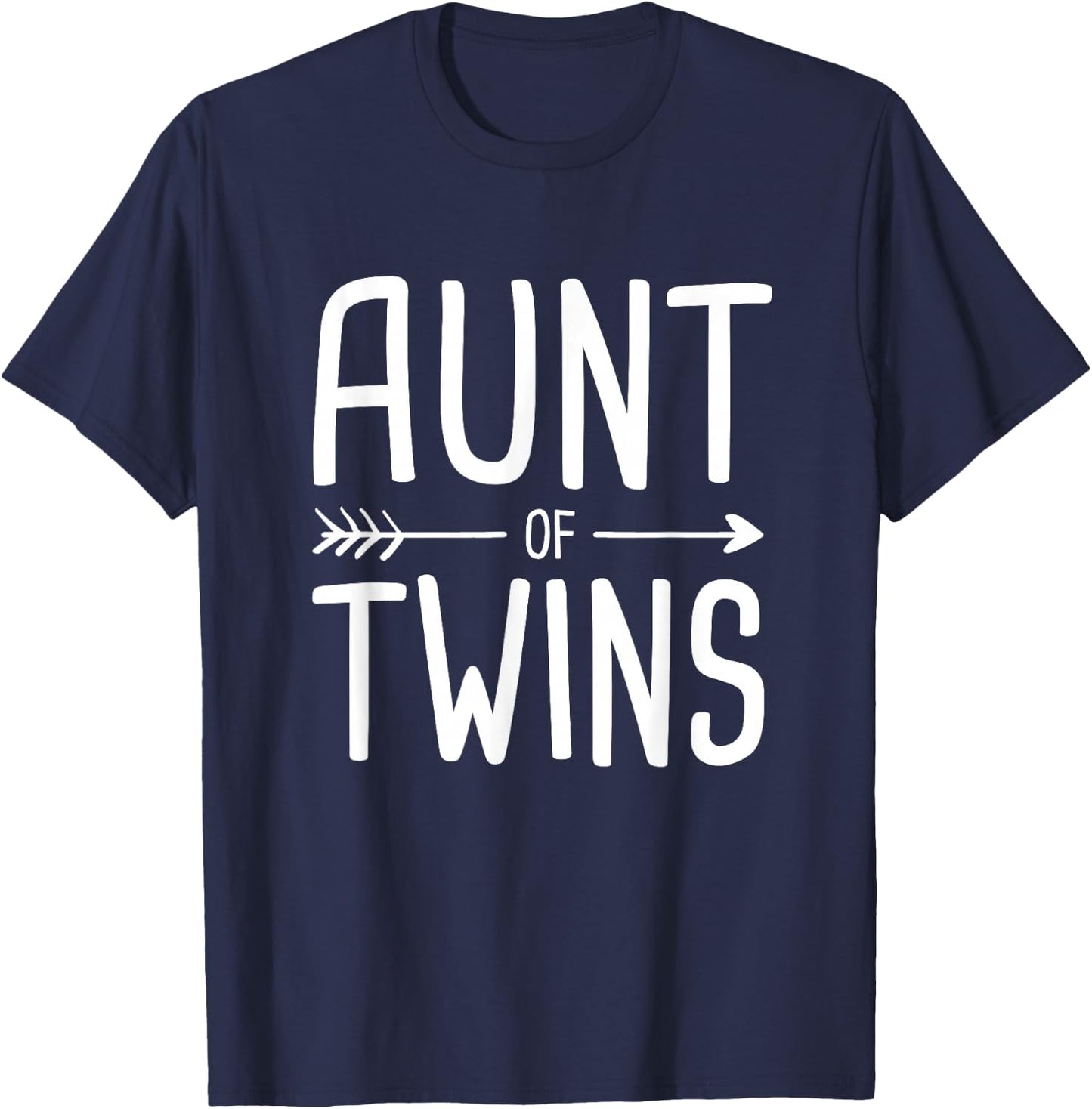 Aunt of Twins T-Shirt - T-Shirt | Navy