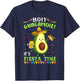 Holy Guacamole It's Fiesta Time T Shirt Women T-Shirt - T-Shirt | Navy