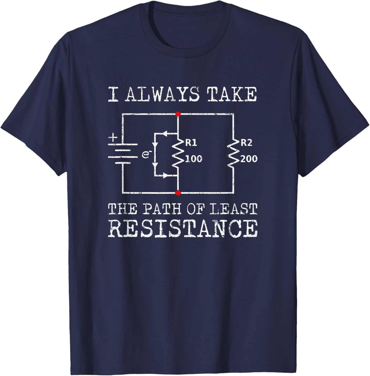 Electrical Engineer Gifts - Circuit Board Pun Nerd T-Shirt - T-Shirt | Navy