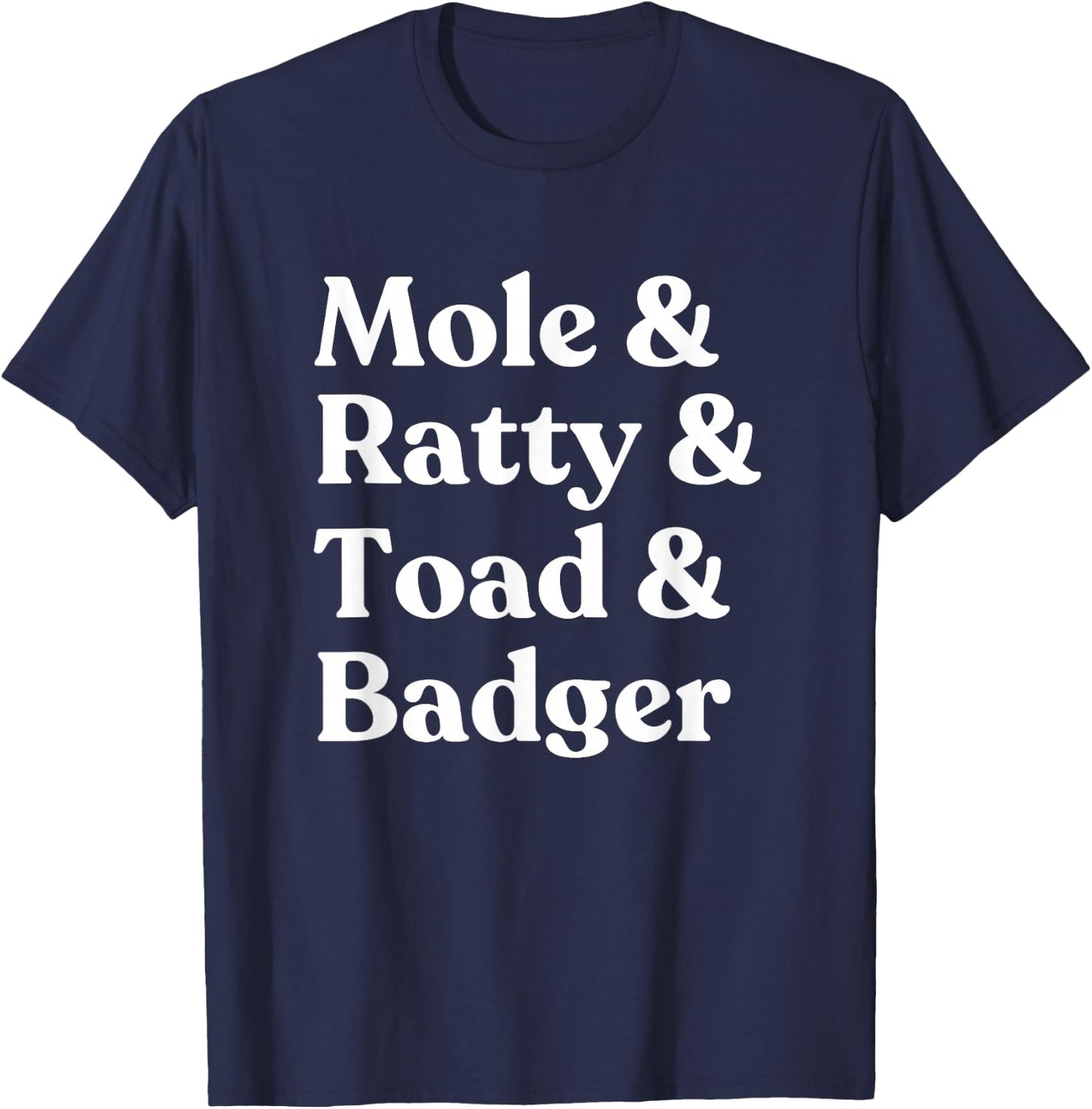 Wind in the Willows Character T-Shirt - T-Shirt | Navy