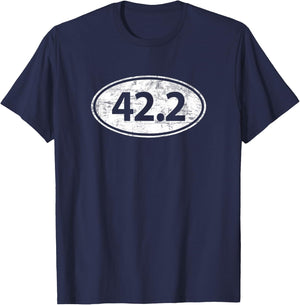 Metric Marathon RUN 42.2 Kilometers Runner Running Maniacs T-Shirt - T-Shirt | Navy