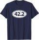 Metric Marathon RUN 42.2 Kilometers Runner Running Maniacs T-Shirt - T-Shirt | Navy