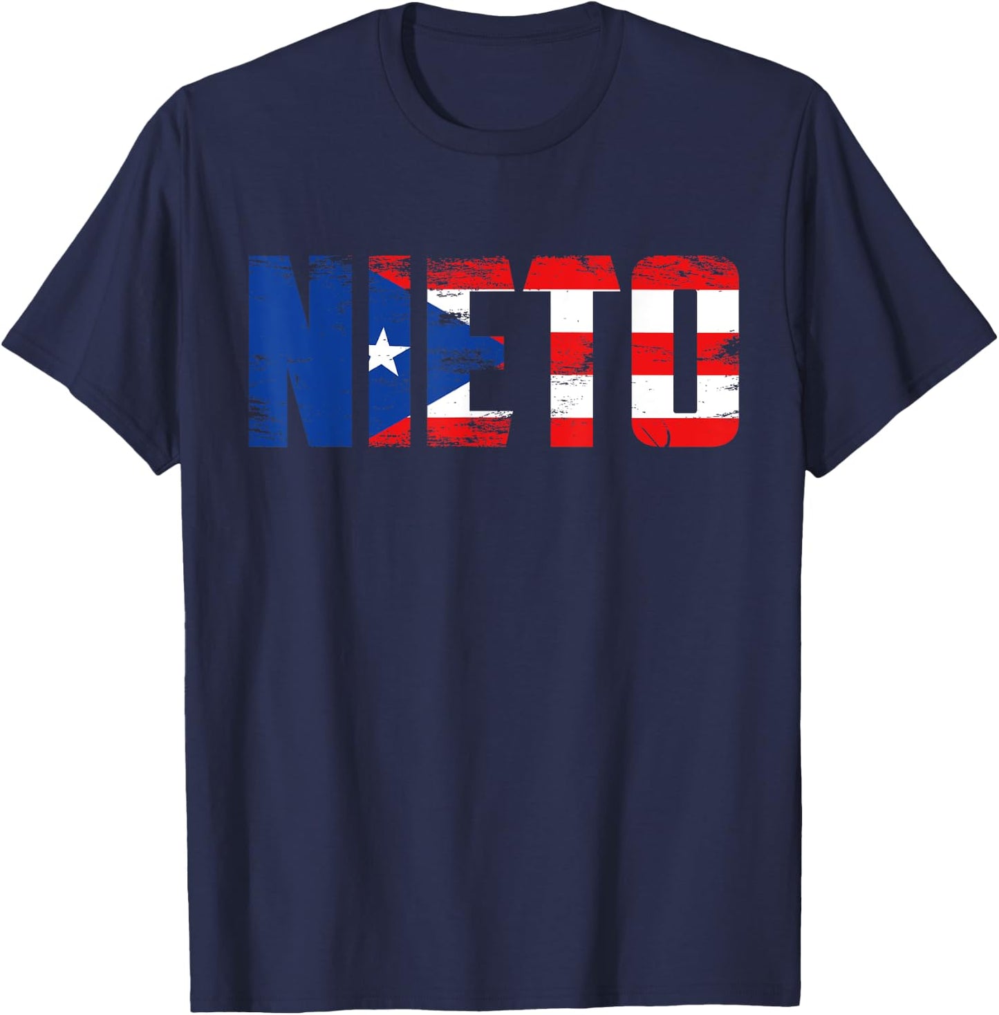 Nieto Puerto Rico Flag Pride Fathers Day Puerto Rican Men T-Shirt - T-Shirt | Navy