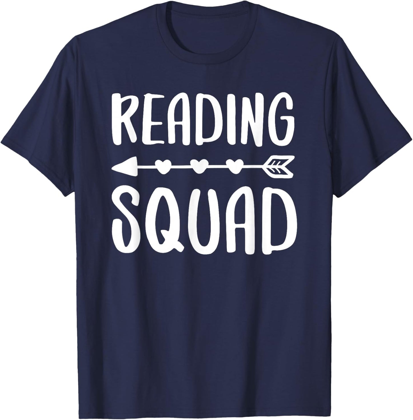 Reading Squad Shirt Literacy Lover Bookworm T-Shirt - T-Shirt | Navy