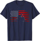 American Flag Motorcycle Apparel - Motorcycle Women Kids Men T-Shirt - T-Shirt | Navy