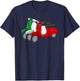 Italy Scooter Moped Flag Italian Flag T-Shirt - T-Shirt | Navy