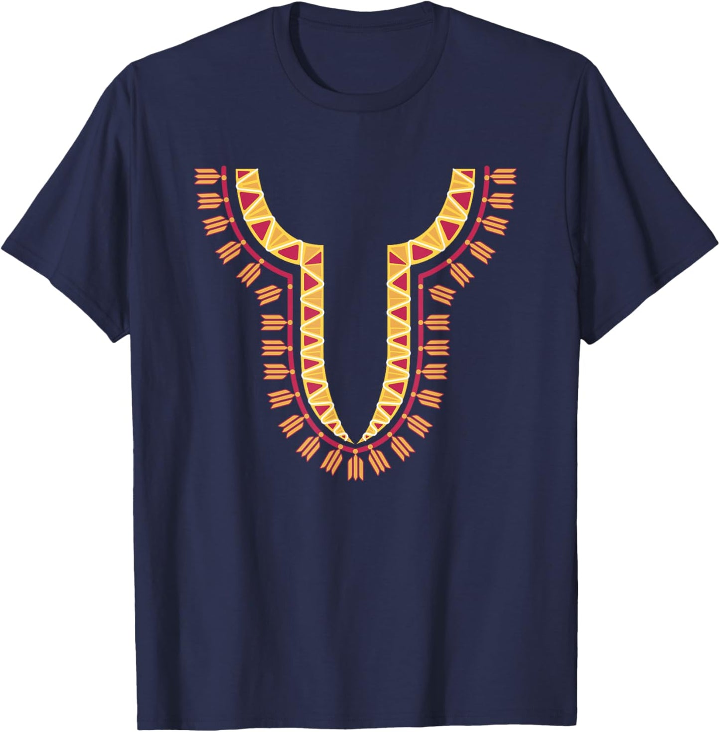 Dashiki Proud Boubou - Africa DNA Style Gift T-Shirt - T-Shirt | Navy