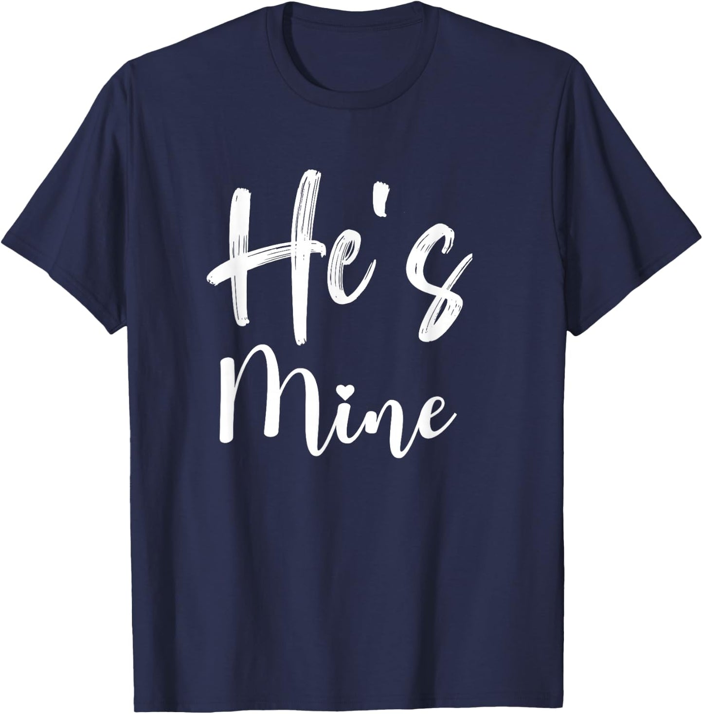 She's Mine and He's Mine Matching Couples T-Shirt - T-Shirt | Navy