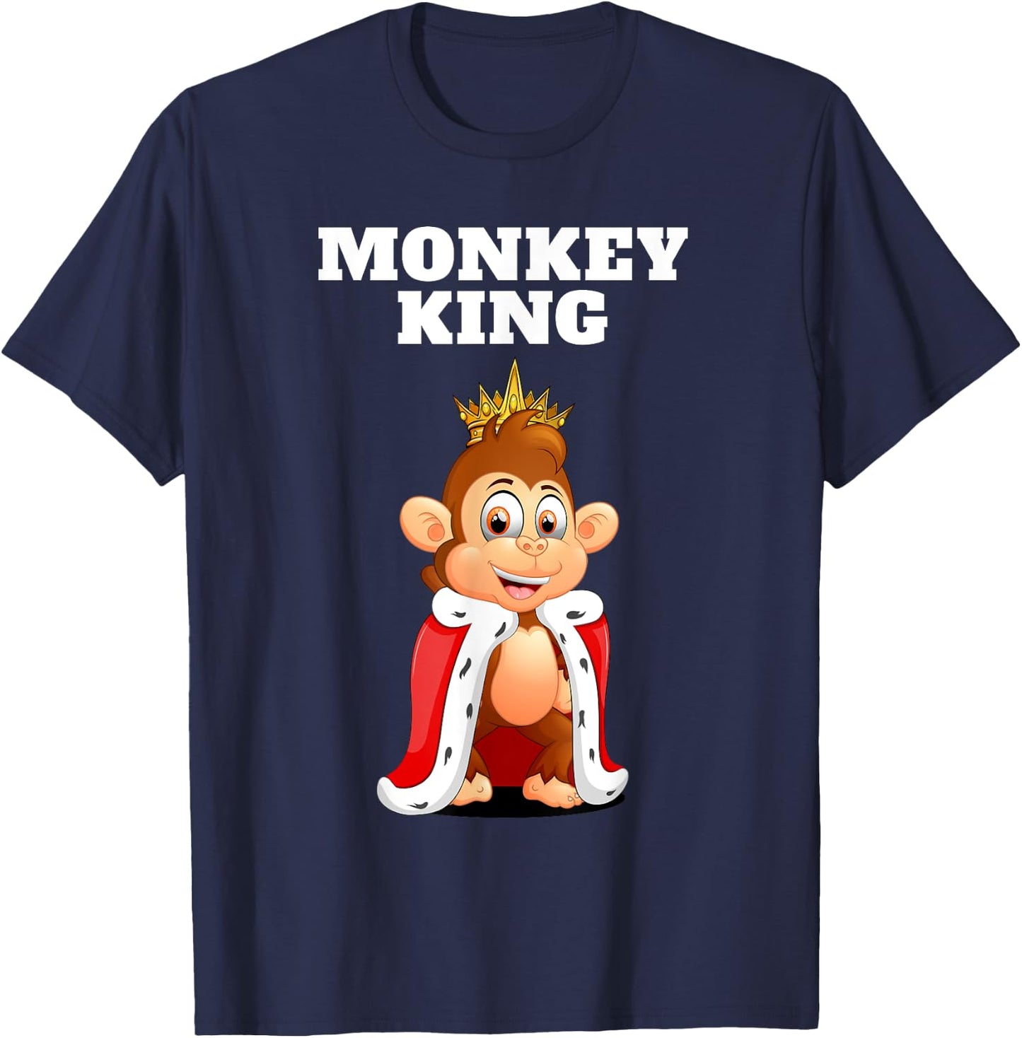 Monkey King | Boys Monkey | Monkey T-Shirt - T-Shirt | Navy