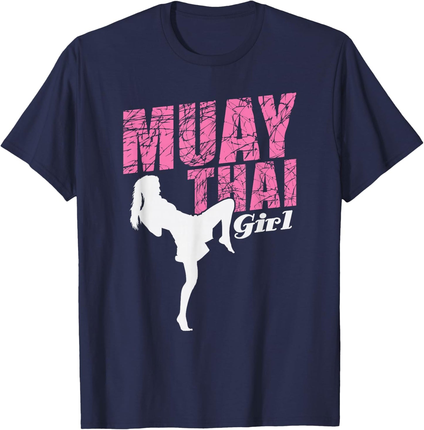 Muay Thai Girl T-Shirt - T-Shirt | Navy
