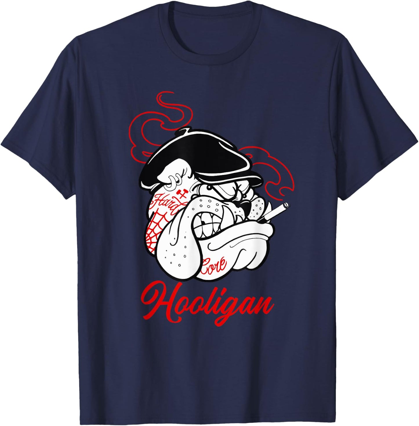 New York Hardcore Bulldog Hooligan Street Punk Revolution Women T-Shirt - T-Shirt | Navy