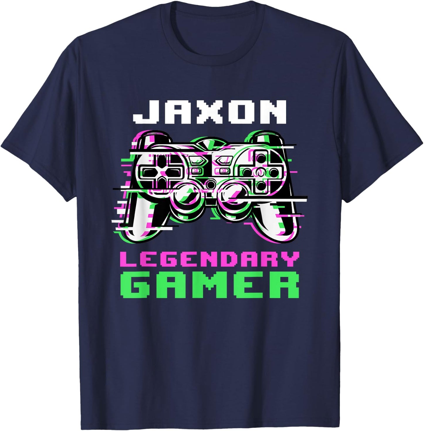 Jaxon - Legendary Gamer - Personalized T-Shirt - T-Shirt | Navy