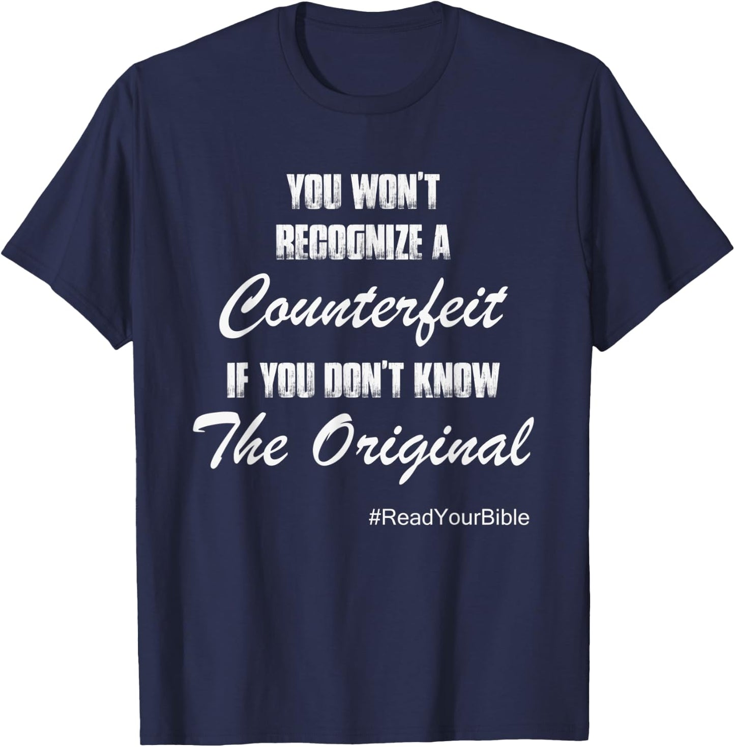 Read Your Bible T-Shirt - T-Shirt | Navy