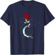 Rose Flower Moon Magical Gothic Goth T-Shirt - T-Shirt | Navy