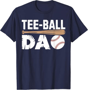 Tball Dad Fathers Day T ball Dad Daddy Ball T-Shirt - T-Shirt | Navy