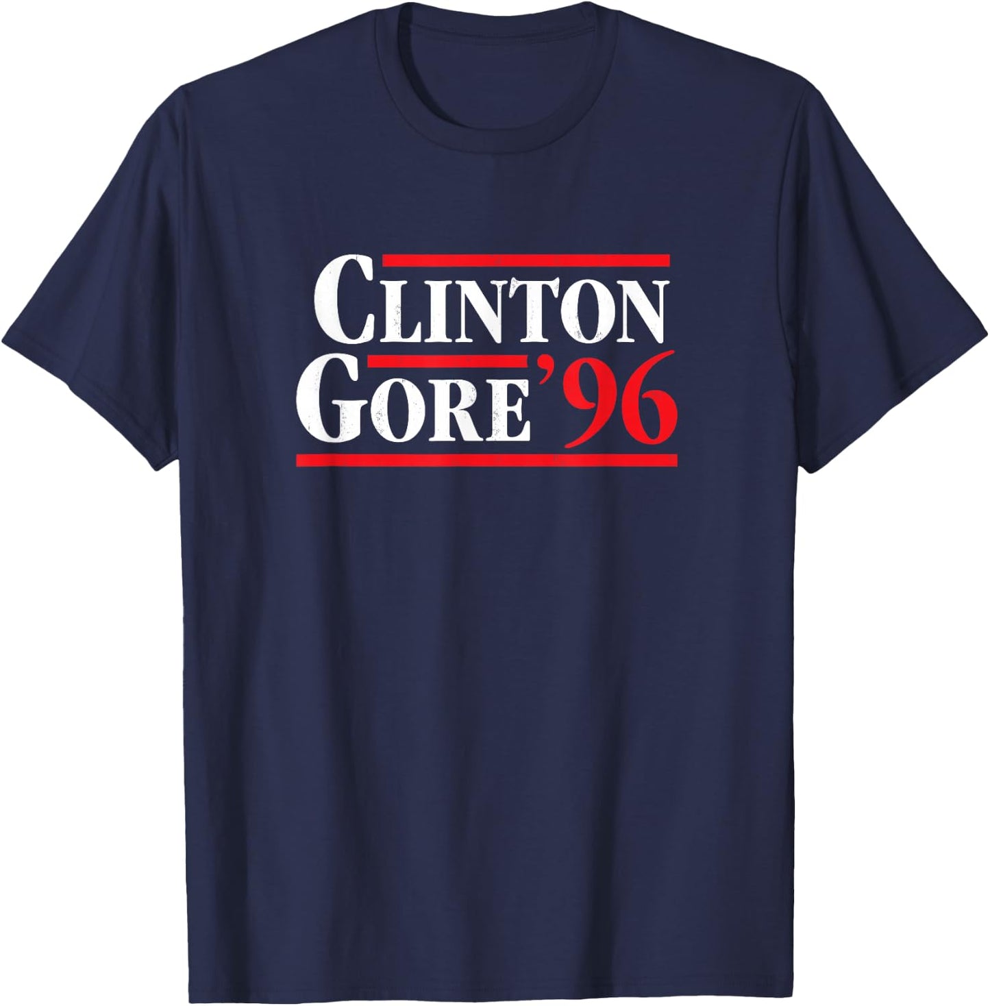 Bill Clinton 1996 Retro Presidential Campaign T-Shirt - T-Shirt | Navy
