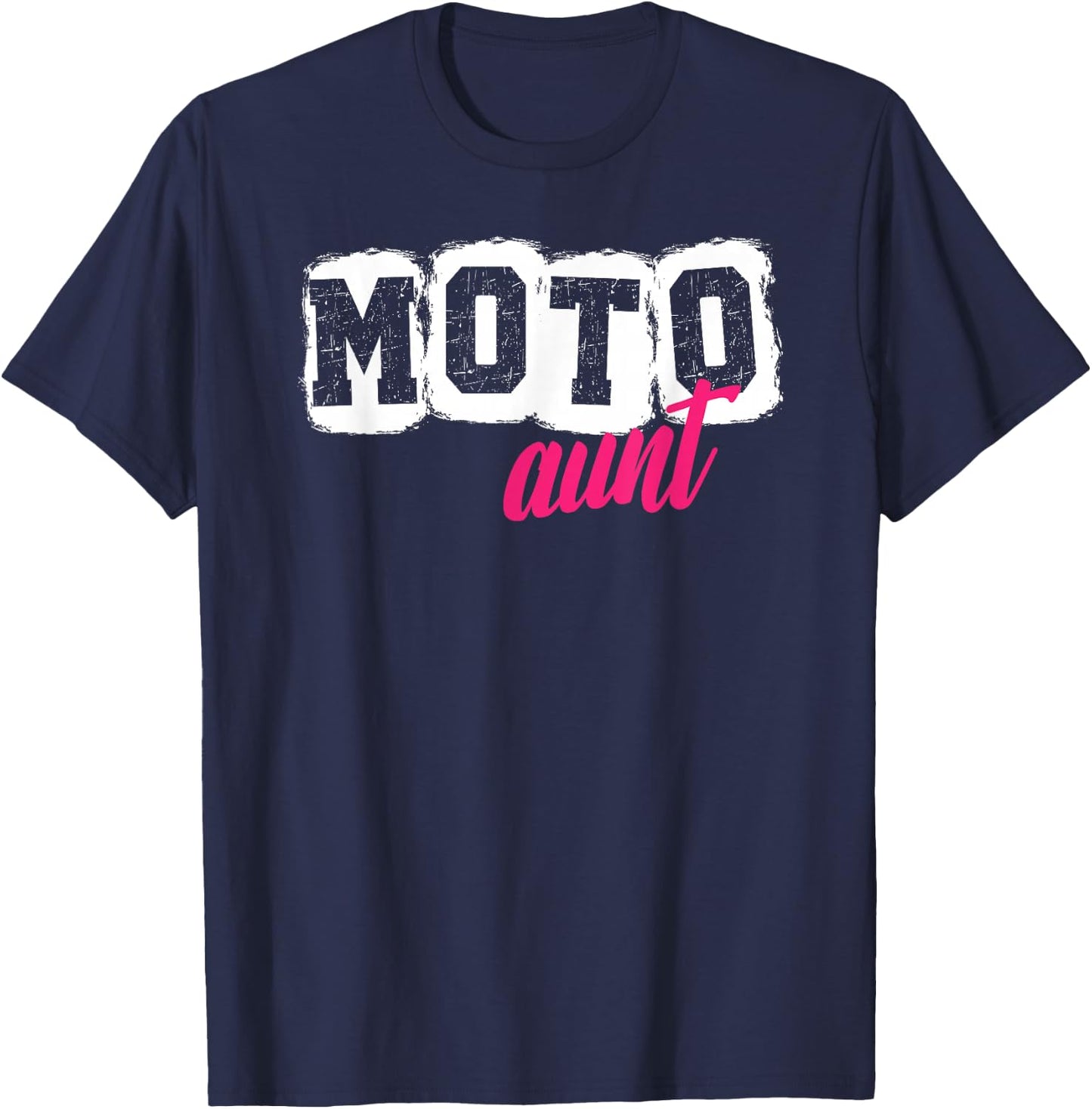 Moto Aunt Motocross Aunt Motocross Rider Aunt T-Shirt - T-Shirt | Navy