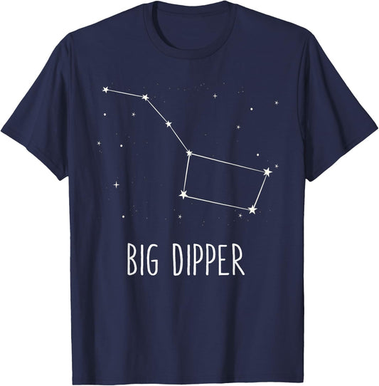 Big Dipper Constellation Cute Space Stargazing Gift T-Shirt - T-Shirt | Navy