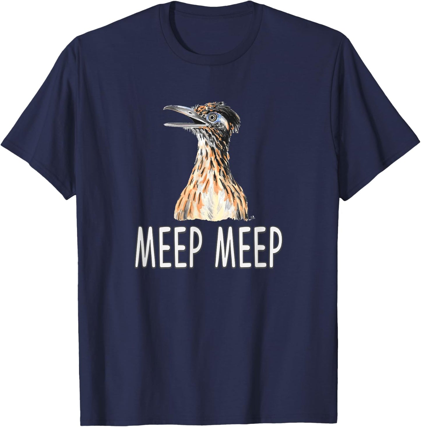 Meep Roadrunner Bird Beep T-Shirt - T-Shirt | Navy