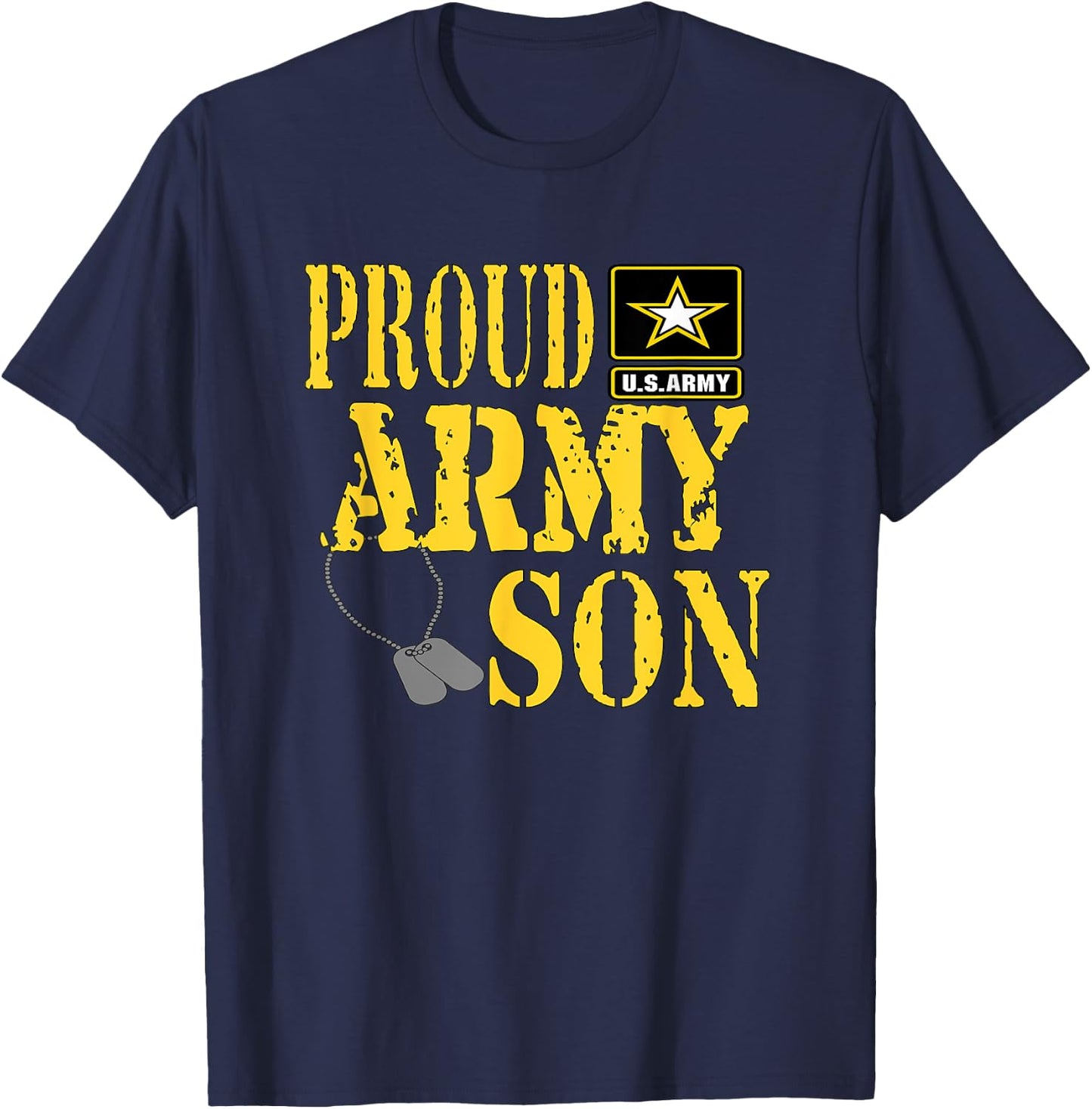 Proud Army Son Military Pride T-Shirt - T-Shirt | Navy