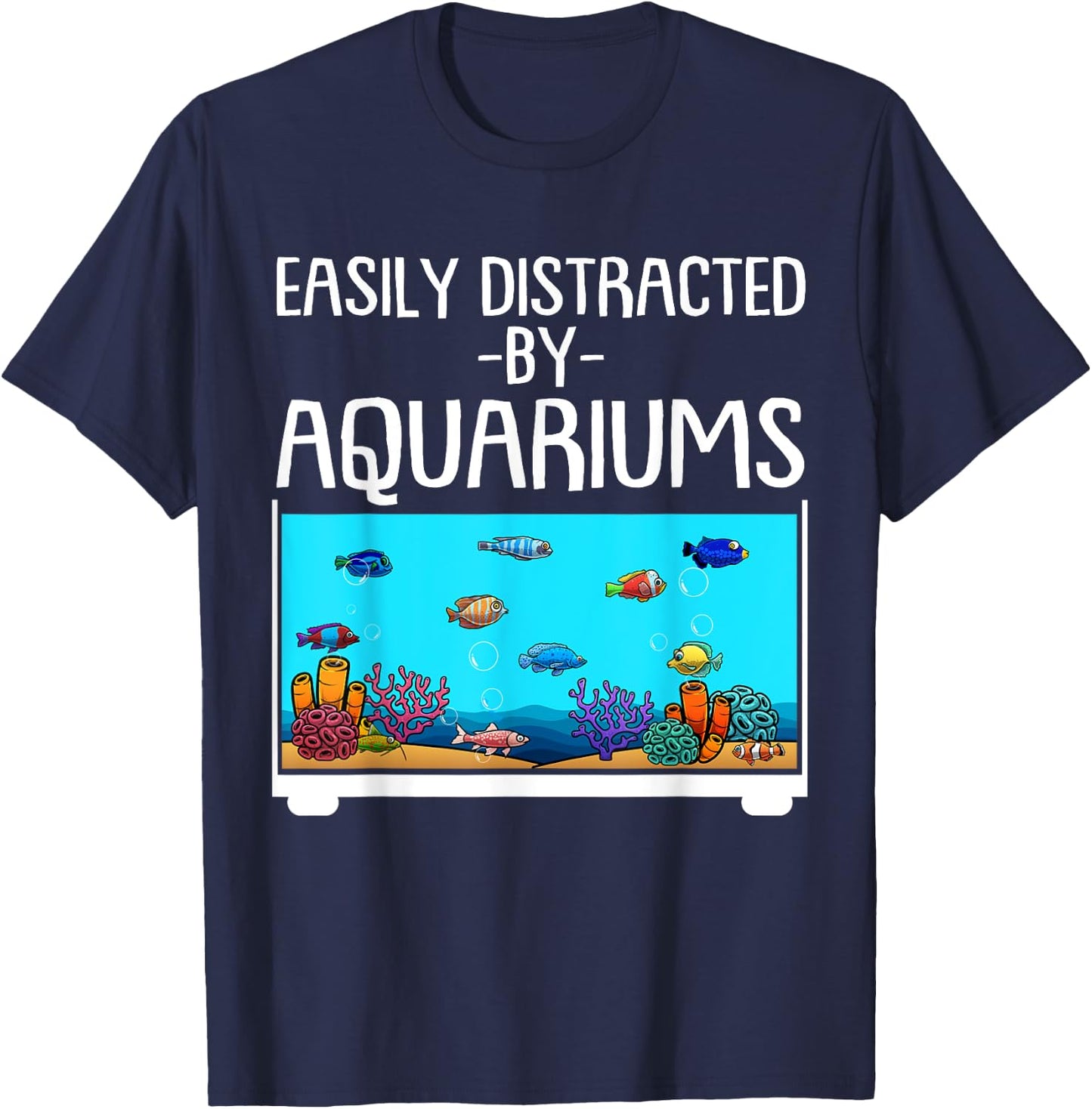 Funny Aquariums Gift Fish Tank Lovers Fishkeeping Men T-Shirt - T-Shirt | Navy