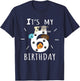 It's My 6th Birthday Dog Lover Theme 6 Years Old Puppy T-Shirt - T-Shirt | Navy