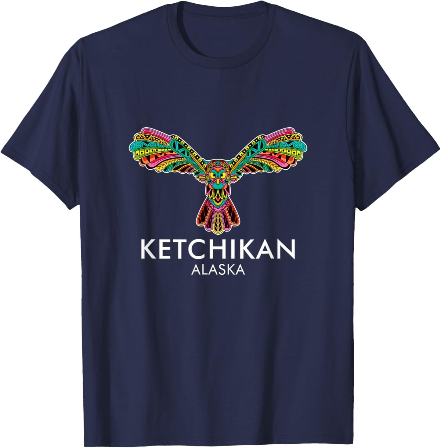Ketchikan Alaska Totem Pole Vacation Souvenir Men Women T-Shirt - T-Shirt | Navy