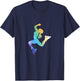 Skating Skateboard Snow Skiing Winter Sports Hobby Tournament Skiing Girl Power Strong Woman Ace T-Shirt - T-Shirt | Navy