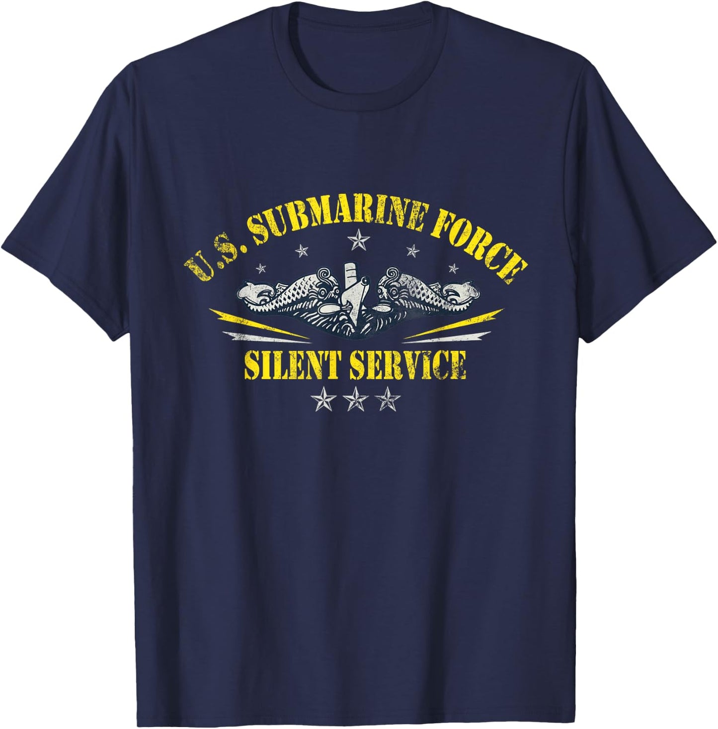 U.S Submarine Force Silent Service Patriotic Veterans Day T-Shirt - T-Shirt | Navy