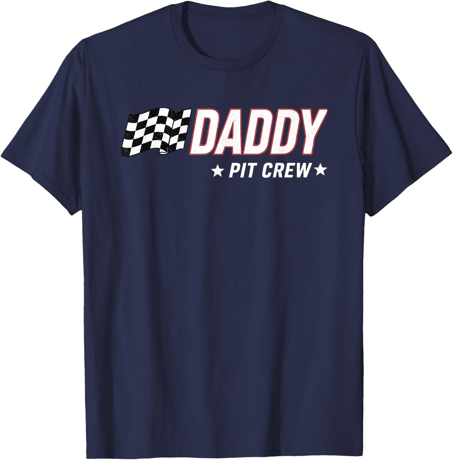 Daddy Pit Crew Race Car T-Shirt - T-Shirt | Navy