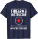 Firearm Instructor Gun Shooting Safety Weapon Training T-Shirt - T-Shirt | Navy