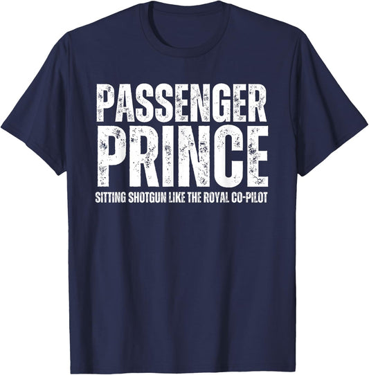 Passenger Prince Boys and Men Passenger Seat Prince T-Shirt - T-Shirt | Navy