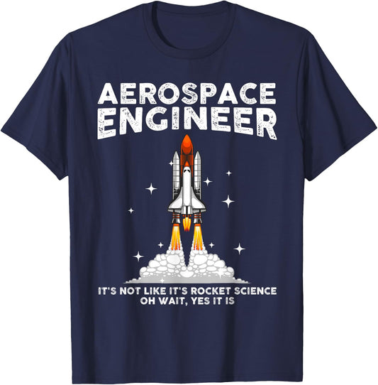 Cool Aerospace Engineer Women Aerospace Engineering T-Shirt - T-Shirt | Navy