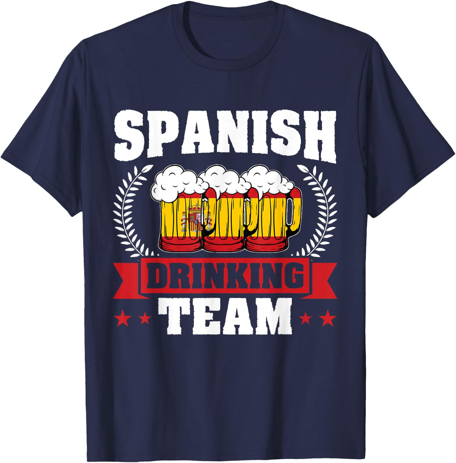 Spanish drinking team Spain T-Shirt - T-Shirt | Navy