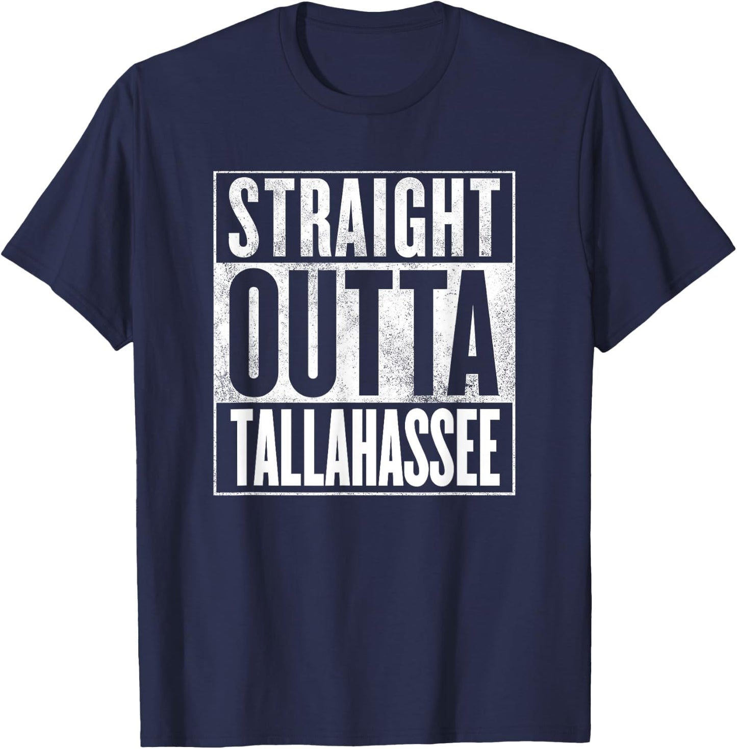 Tallahassee Apparel - Straight Outta Tallahassee T-Shirt - T-Shirt | Navy