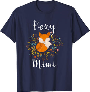 Foxy Mimi Grandmother Mother's Day Gift T-Shirt - T-Shirt | Navy