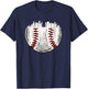 Twin Cities Minnesota MN Baseball Skyline T-Shirt - T-Shirt | Navy