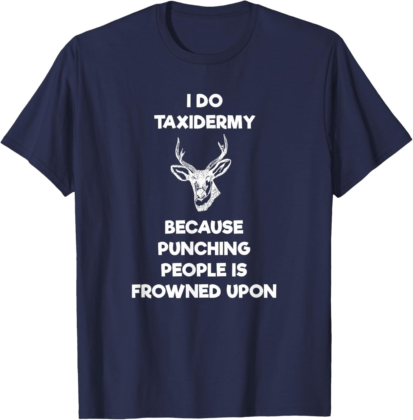 Taxidermist Gift - Funny Taxidermy Punch T-Shirt - T-Shirt | Navy