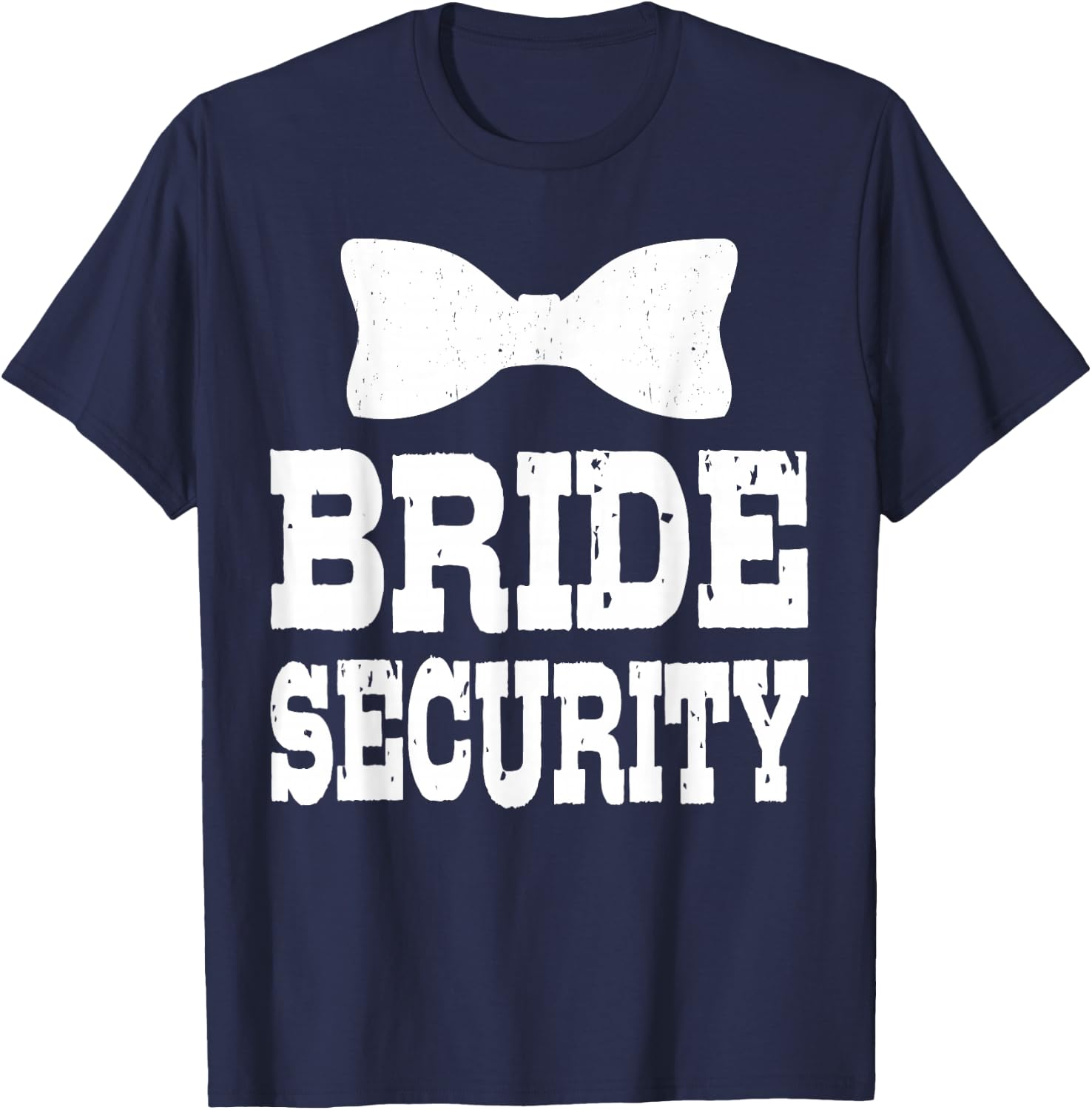 Bachelorette Bride Security Funny Kids Wedding Party Married T-Shirt - T-Shirt | Navy