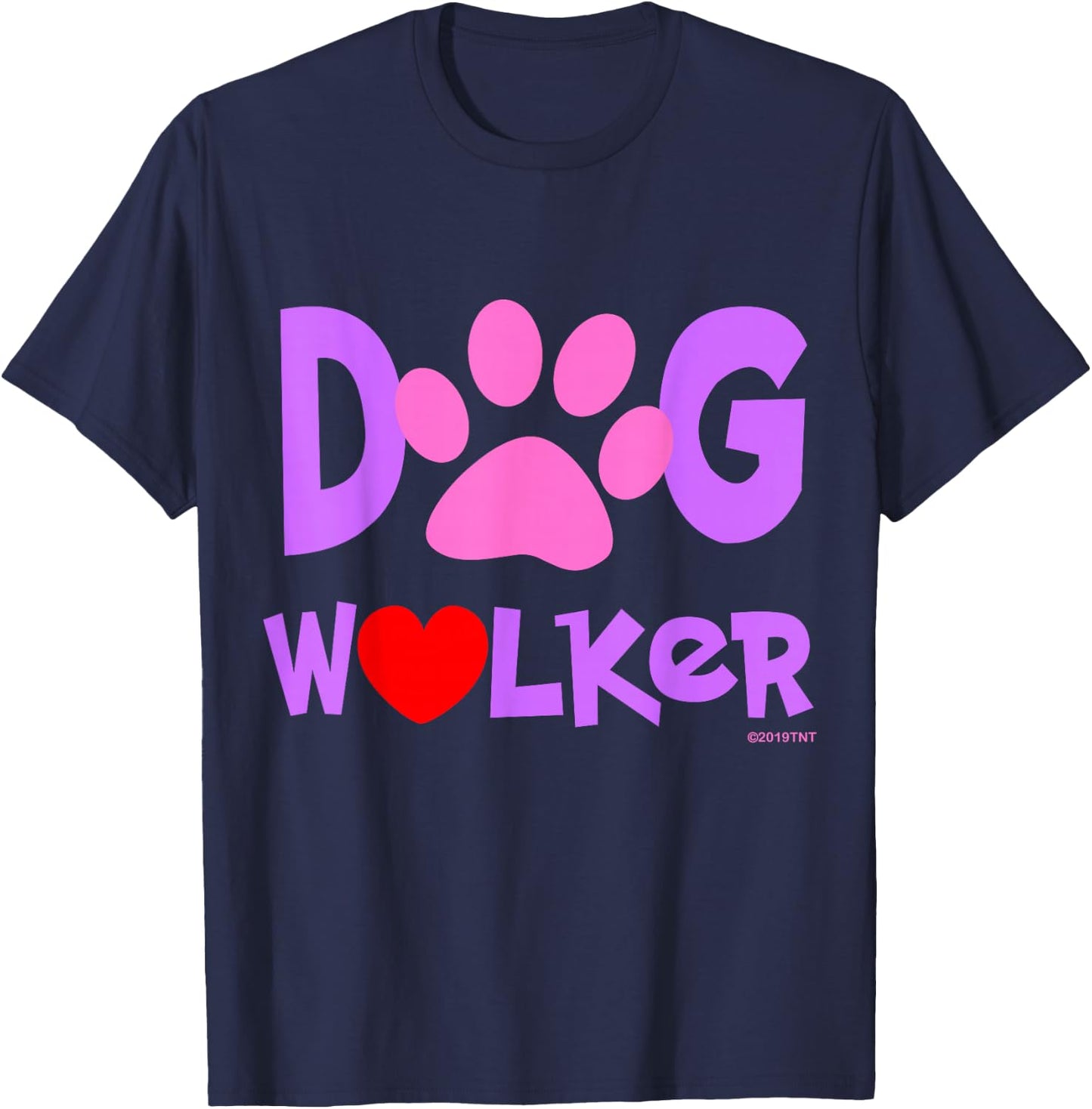 Official Dog Walker T-Shirt - T-Shirt | Navy