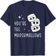Cute You're the Marshmallows to My Hot Cocoa Couple Matching T-Shirt - T-Shirt | Navy