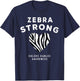 Zebra Strong Ehlers-Danlos Syndrome EDS Awareness Month T-Shirt - T-Shirt | Navy