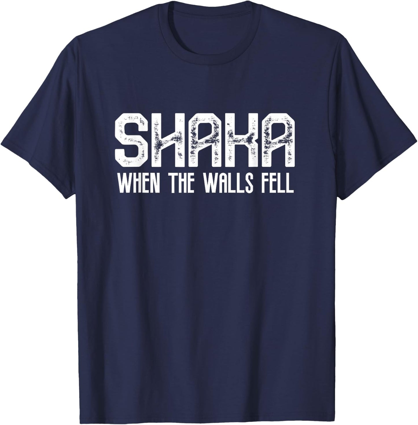 Shaka When The Walls Fell. Hawaiian Greetings Alien Language T-Shirt - T-Shirt | Navy