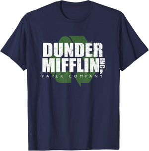 The Office Dunder Mifflin Recycle T-Shirt - T-Shirt | Navy