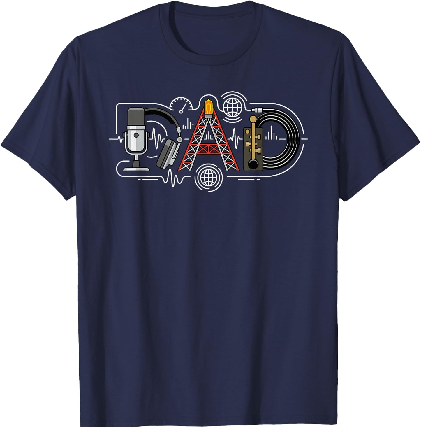 Ham Radio Dad Amateur Radio Father Father's Day Birthday T-Shirt - T-Shirt | Navy